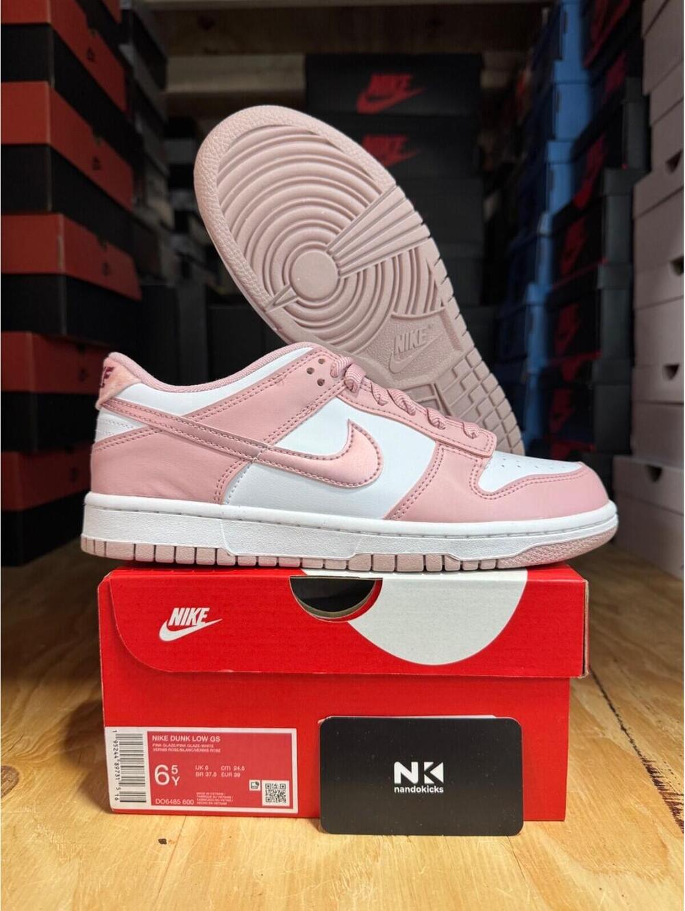 GS Nike Dunk Low 'Pink Glaze' GRADE SCHOOL SZ 6.5Y